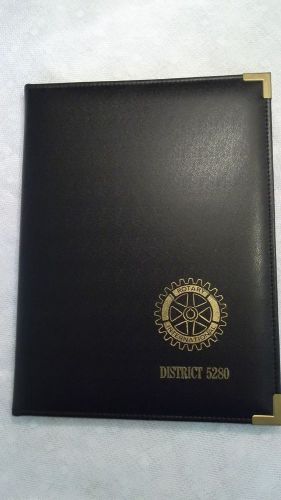 Rotary International Writing Portfolio for 8.5x11.5 pad Leatherette