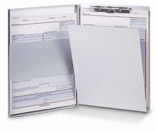 Oic aluminum storage clipboard - 30 - side opening - 8.50&#034; x 12&#034; - (oic83203) for sale