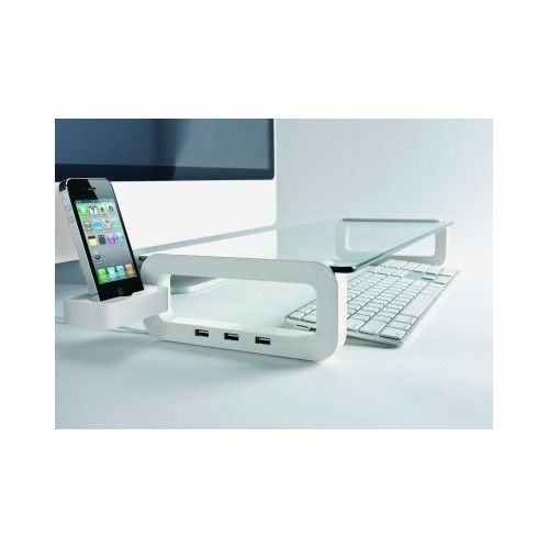 Imac desk stand organizer uboard docking station storage laptop monitor iphone for sale