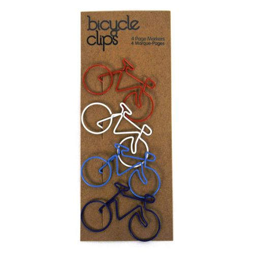 Bicycle clips - 4 page markers for sale