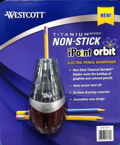 WESTCOTT IPoint Titanium Bonded Blades Electric Pencil Sharpener NEW