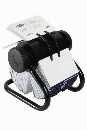 Rolodex 67247 rotary business card file blk 600 cap. for sale
