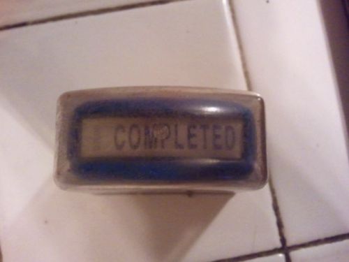 Self Inking Stamp / Stamper &#034;COMPLETED&#034; -Never Used, New Condition