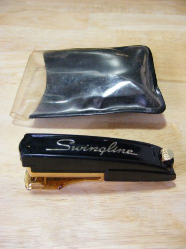 Black and Gold Swingline Tot 50 Mini Stapler w/ Pouch