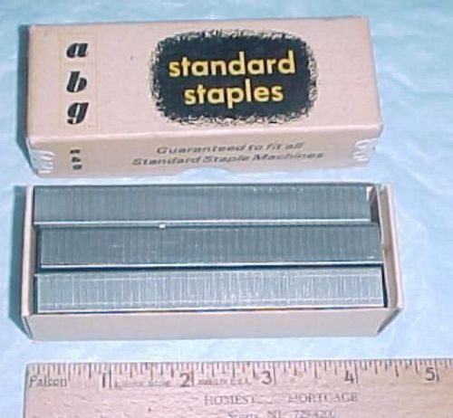 Vintage ABG Standard Staples full unused approx 5000 fits all Standard Machines