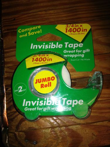 JUMBO INVISIBLE TAPE 1400 INCHES X 3/4&#034;   NEW IN PACK