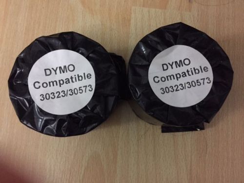 2 rolls of dymo labelwriter compatible 30323 / 30573 240 p/r new! for sale