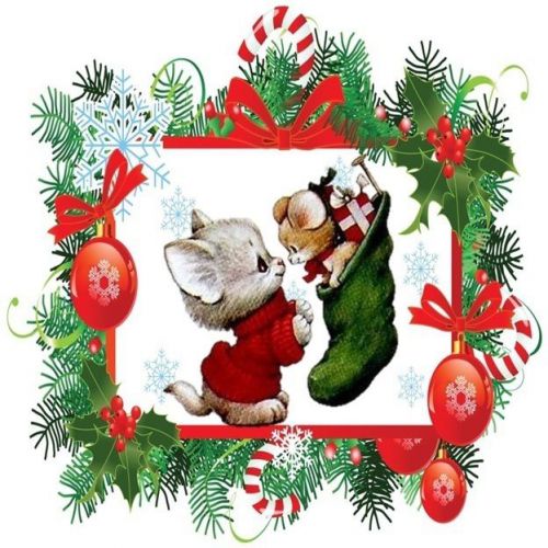 30 Personalized Christmas Animals Return Address Labels Gift Favor Tags (xa3)