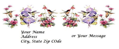 30 Personalized Return Address Labels Hummingbirds Buy 3 get 1 free (hb12)