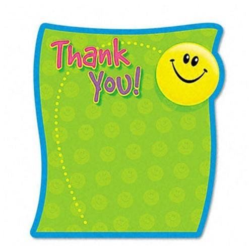 Trend Thank You Shaped Note Pad - 50 Sheet - 5&#034; X 5&#034; - 1 Each - (t72030)
