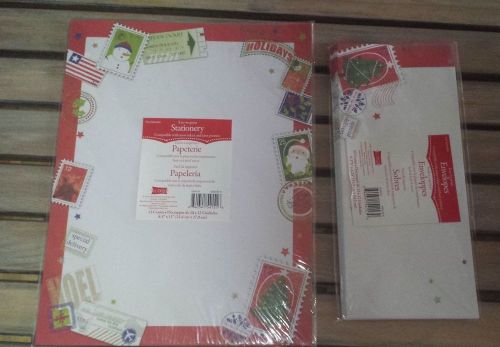 LOT of 4 sets of Christmas Stationary LETTERHEAD and ENVELOPES See all photos