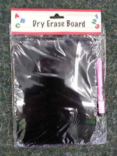 MINI Magnetic Dry erase board w/ marker BLACK with PINK  6.5 x 8.5  LOCKER