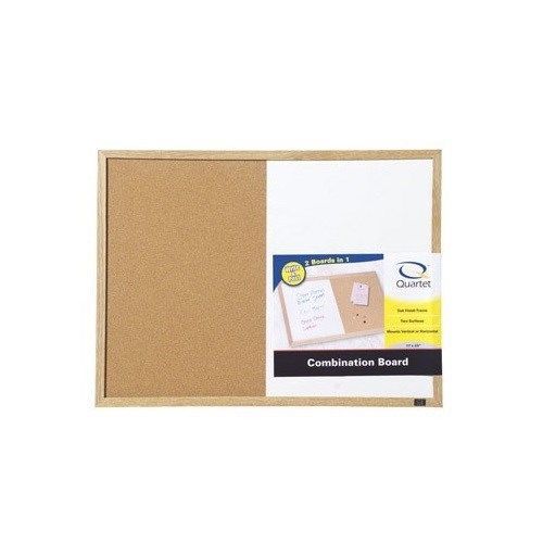 Quartet Dry Erase Bulletin Board Combo 17 in. x 23 in. Wood Frame