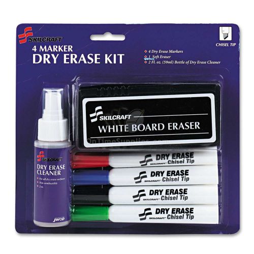 SKILCRAFT 4 Marker Dry Erase Kit.