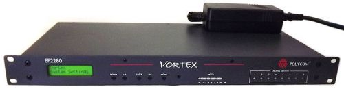 Polycom Vortex EF2280 Mic Matrix Mixer / AC Power Accoustic Echo Noise Canceller
