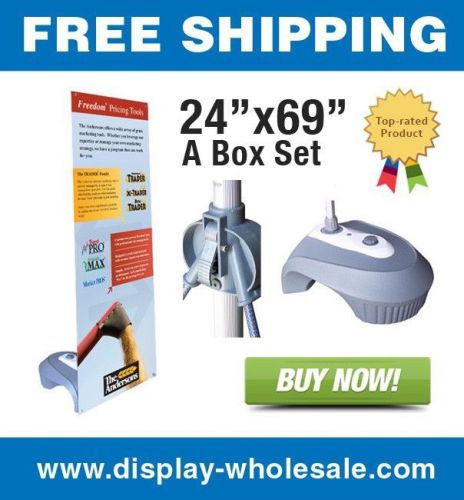 Outdoor x banner stand 24&#034; x 69&#034; (box set - stand and base) for sale