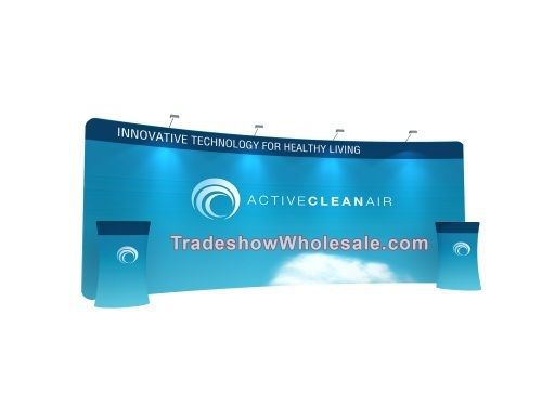 Trade Show Display Booth -  Wavetube S Tension Backwall 20ft