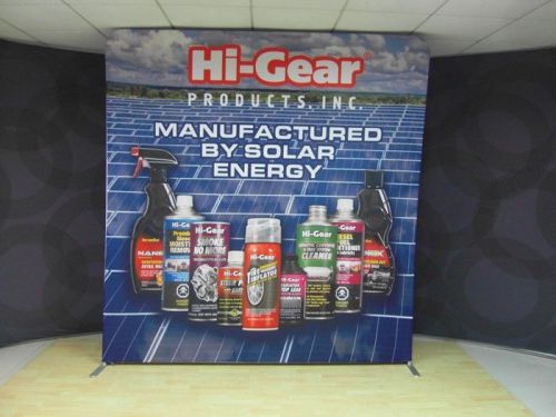 Trade Show Backdrop with Dye Sub Printed Fabric Graphic