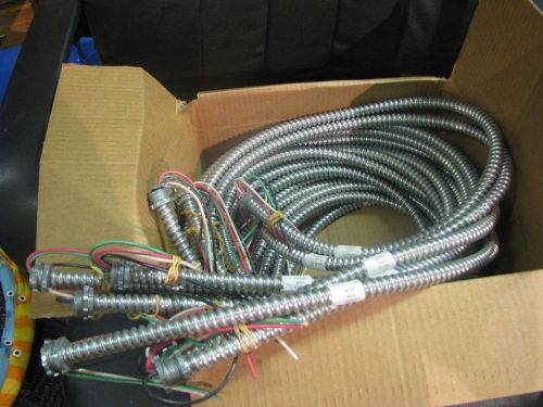 MANUFACTURED  GREENFIELD WHIPS 6&#039; LONG 4 # 14 WIRES (QUANTITY 10)