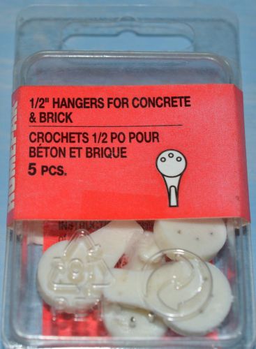 1/2&#034; Plastic Hanger for concrete &amp; Brick 5 pcs.