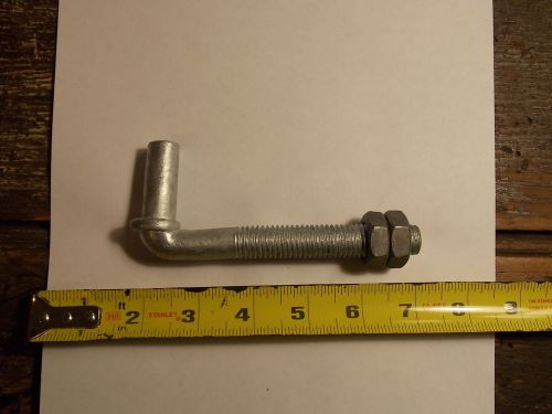 2 count of 5/8&#034; x 4 1/2&#034;  barn gate hinge bolts, steel galvanized for sale