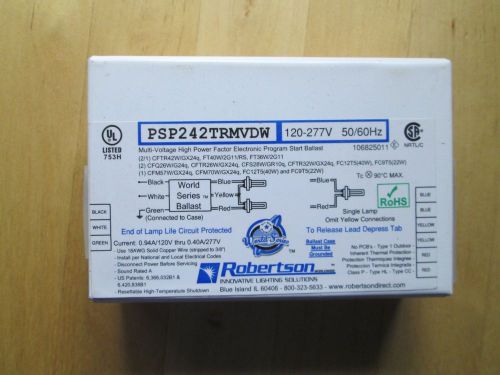 48 Robertson 42W 4-pin 1 or 2 lamp Electronic Ballast 120/277V PSP242TRMVDW