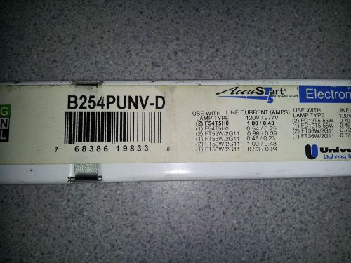 Accustart Electronic Ballast 120/277 B254PUNV-D flourescent