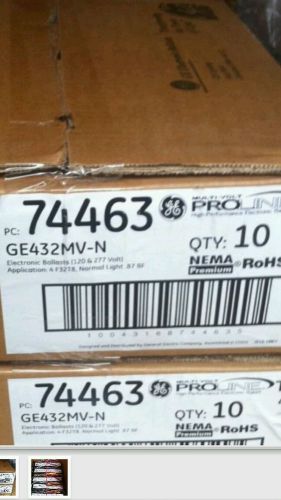 Brand new ge432mv- n 4 lamp ballast 120/277.  $15 for each box shipping for sale