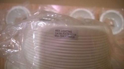 6&#034; White Baffle Recessed Trim for Recessed Ceiling Lights - Qty 7