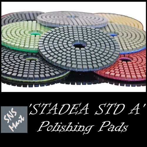 Stadea 5 inch wet diamond polishing pads sanding disc concrete stone - grit 30 for sale