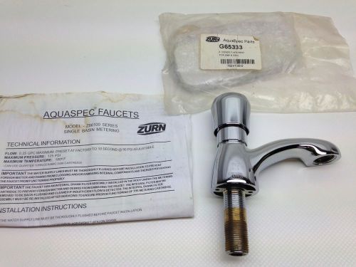 New zurn commercial metering water faucet press bright chrome single handle #4 for sale