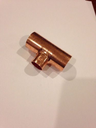 Reducing tee, wrot copper,  3/4x3/4x1/2 for sale