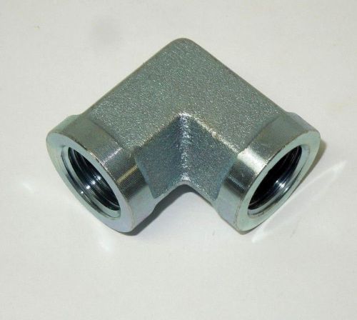 3/4&#034; x 3/4&#034; fnpt 90 elbow plated steel hydraulic new &lt;5504-12-12 for sale