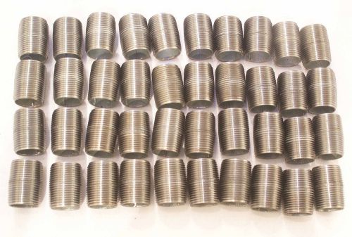3/4” x close  galvanized steel pipe nipple. npt. 40 pc. new. free shipping. for sale