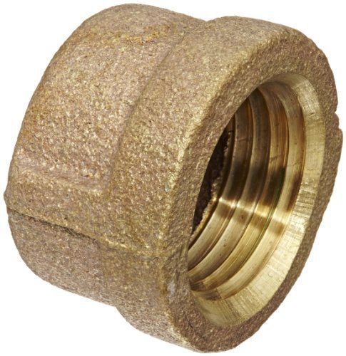 Anderson Metals 38108 Red Brass Pipe Fitting  Cap  1/2&#034; Female Pipe