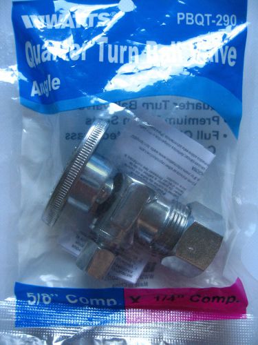 5 bulk set new 5/8 x 1/4 comp angle quarter turn ball valves ~ 5/8in x 1/4in for sale