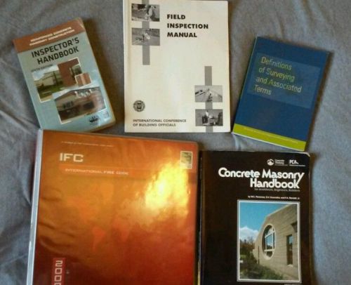 Assorted handbooks and guides for construction.