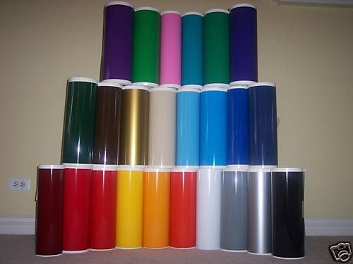 24&#034; SIGN VINYL: 10 Rolls, 10&#039;ea, 26 Colors, Fast Ship!!  Made in America