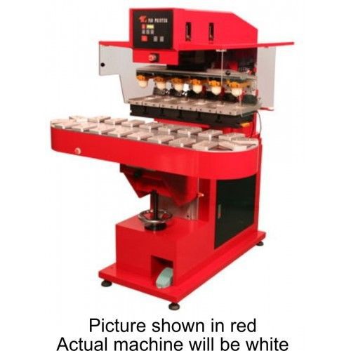 Six color automatic pad printer w/ 20 station conveyor - free shipping for sale