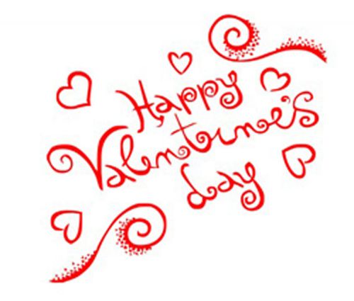 ECO GREEN Xstamper Classix P14 Self Inking Desgn Happy Valentine&#039;s Day Stamp RED