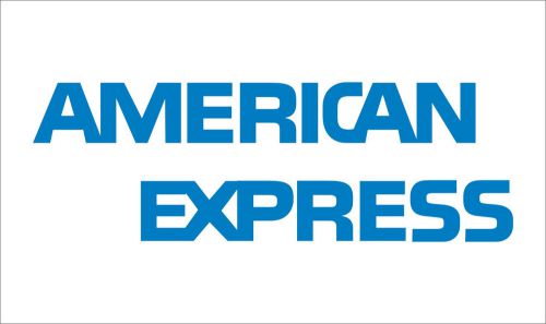 2X Logo American Express Vinyl Sticker Decal Truck Bumper Car Removable - 639 A