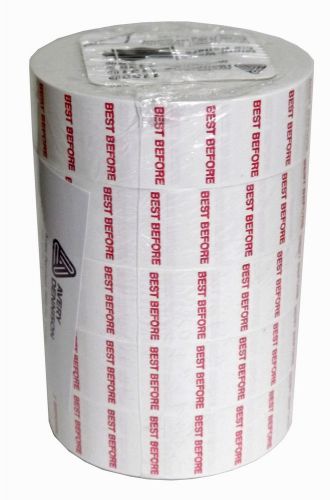Monarch 1136 Date Ticketing Best Before Labels 10,000(5 rolls) White. 70695