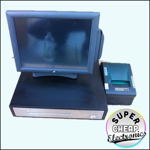 J2 580 Point of Sale Complete System With Receipt Printer &amp; Cash Drawer