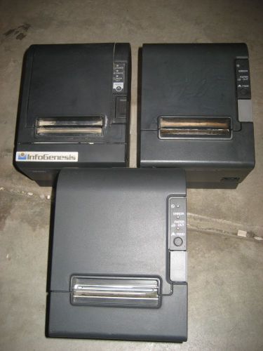 3 Epson POS Thermal Printers. TM-T88IV and TM-T88III, work, no AC