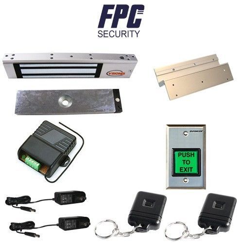 FPC-5007 One door Access Control Inswinging door 300lbs Electromagnetic lock kit