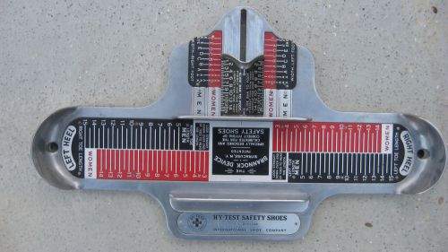 Brannock Device, Men and Women Shoe Sizer-- Safety Shoes