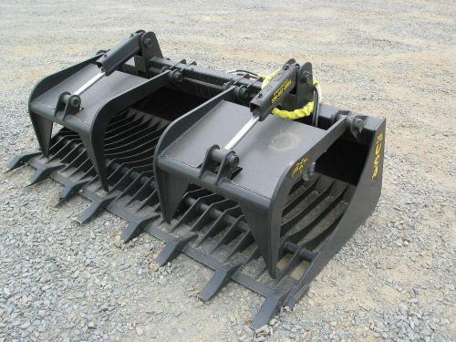 66&#034; hd rock bottom grapple bucket bobcat skid steer attachment shipping 200.00 for sale
