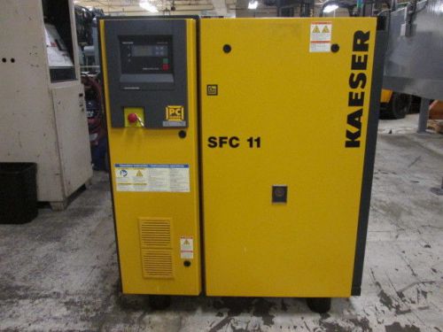 Kaeser model sfc11 15hp 125max psi 74cfm rotary screw air compressor great cond! for sale
