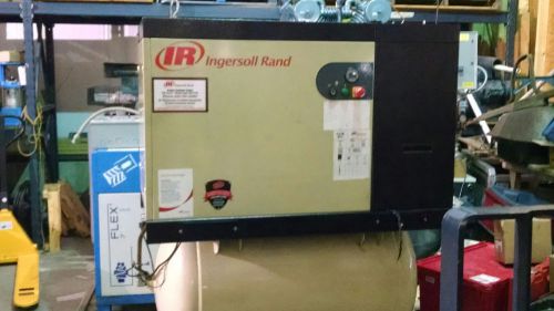 Ingersoll rand rotary screw air compressor - 10 hp vfd w/ tank - wired for 208v for sale