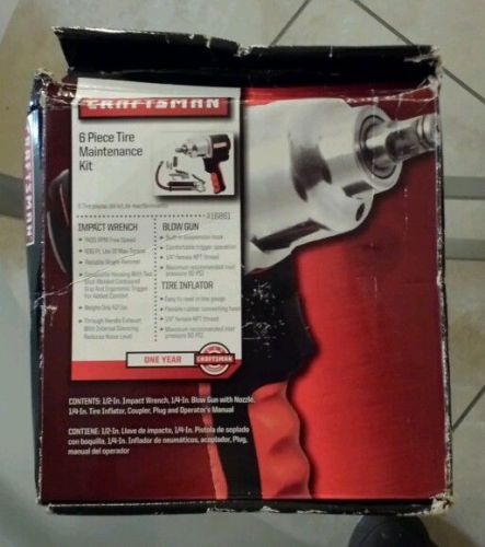 Craftsman 6 piece tire maintenance kit impact gun wrench *brand new* for sale